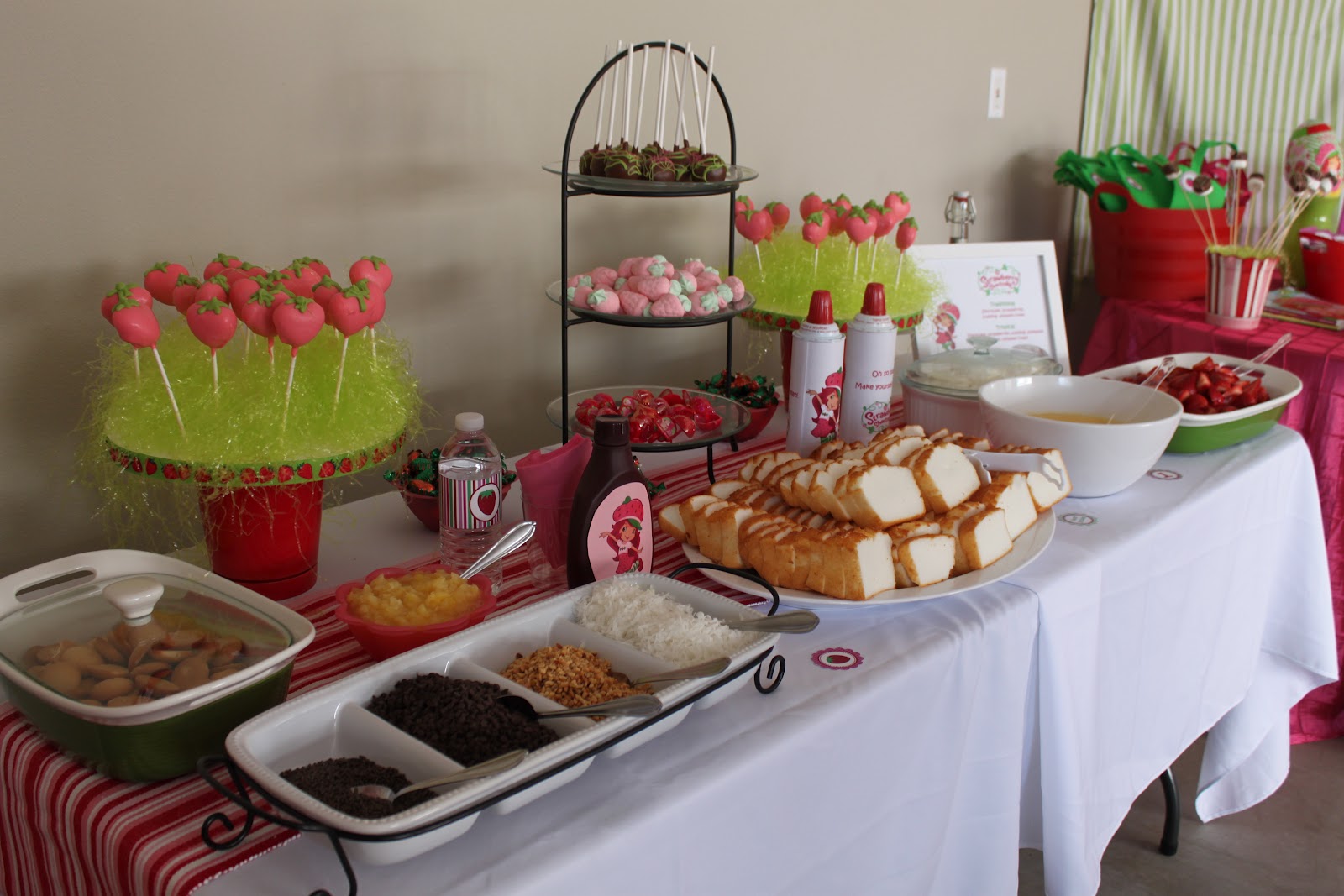 Lather, rinse, repeat...as needed Strawberry Shortcake Party Dessert Table