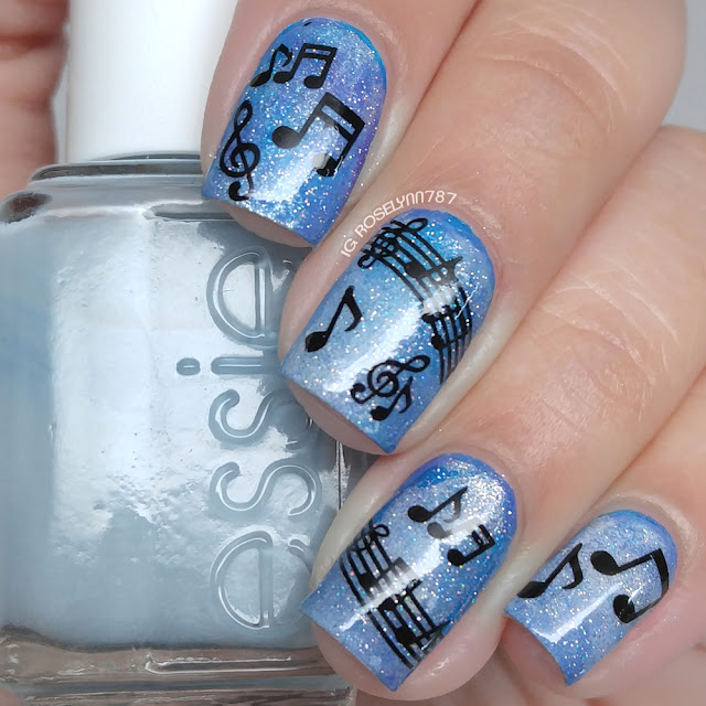 Lady Queen - Music Notes Water Decals