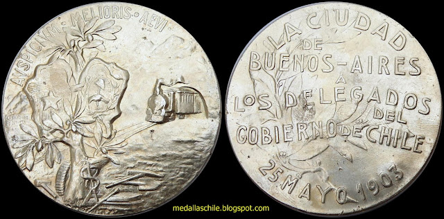Medalla acuñada por la Municipalidad de Buenos Aires