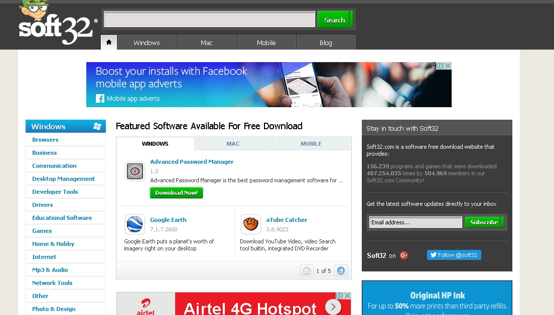 TOP 10 site for free software download.