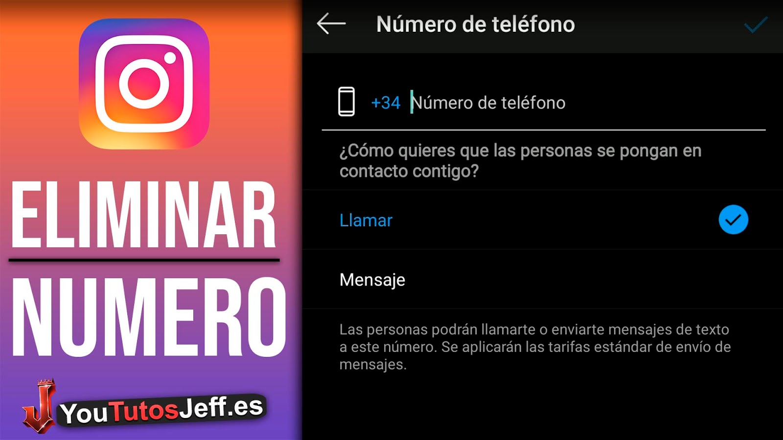 Como Eliminar Mi Numero de Instagram