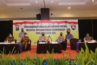 Hadiri Rakor Bhabinkamtibmas, Kapolda Sumut : Unsur Tiga Pilar Ujung Tombak Penanganan Covid-19 1 IMG 20200915 WA0060