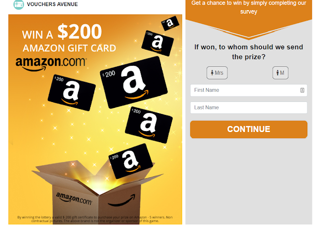 Top Free Offers Win 200 Amazon gift card free.USA offers