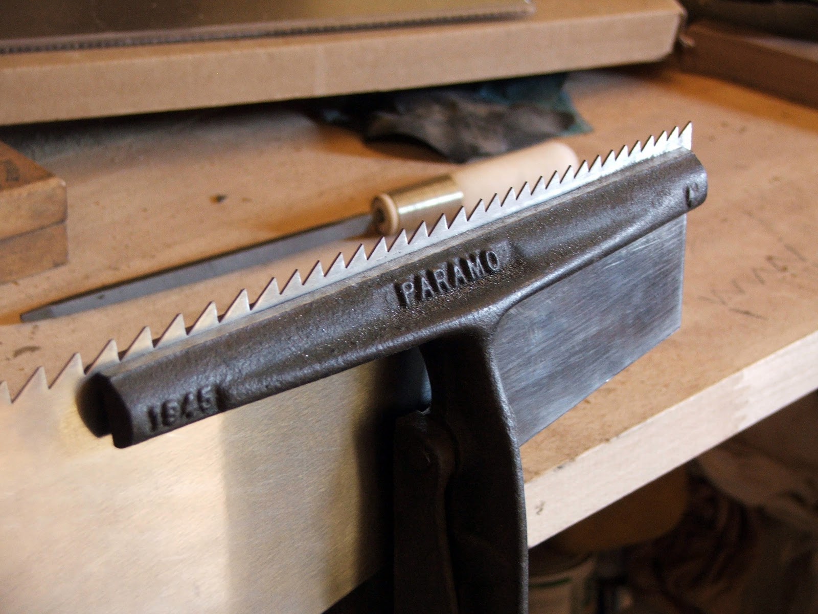 Handsaw maker Saw making article in the Carpenters' Fellowships