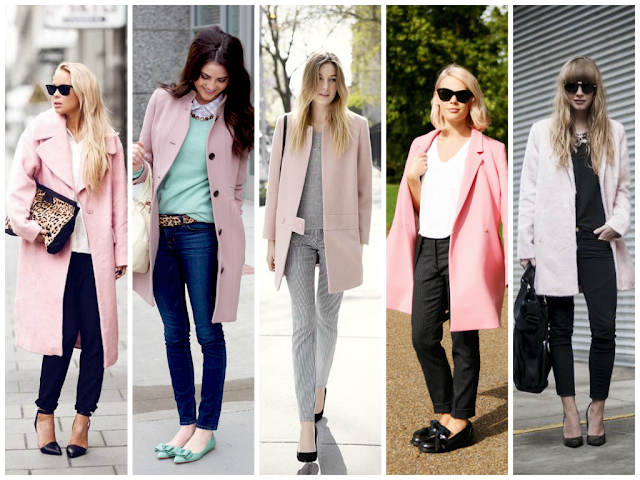 Street Style Soft Pink Coats