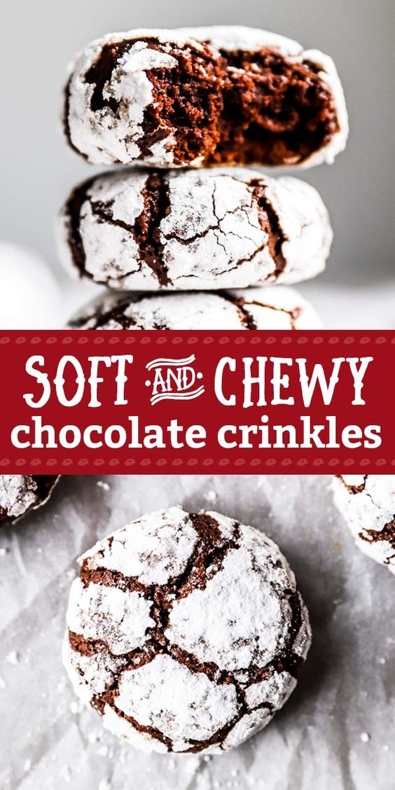 Chewy Chocolate Crinkle Cookies Best Favorite Recipes