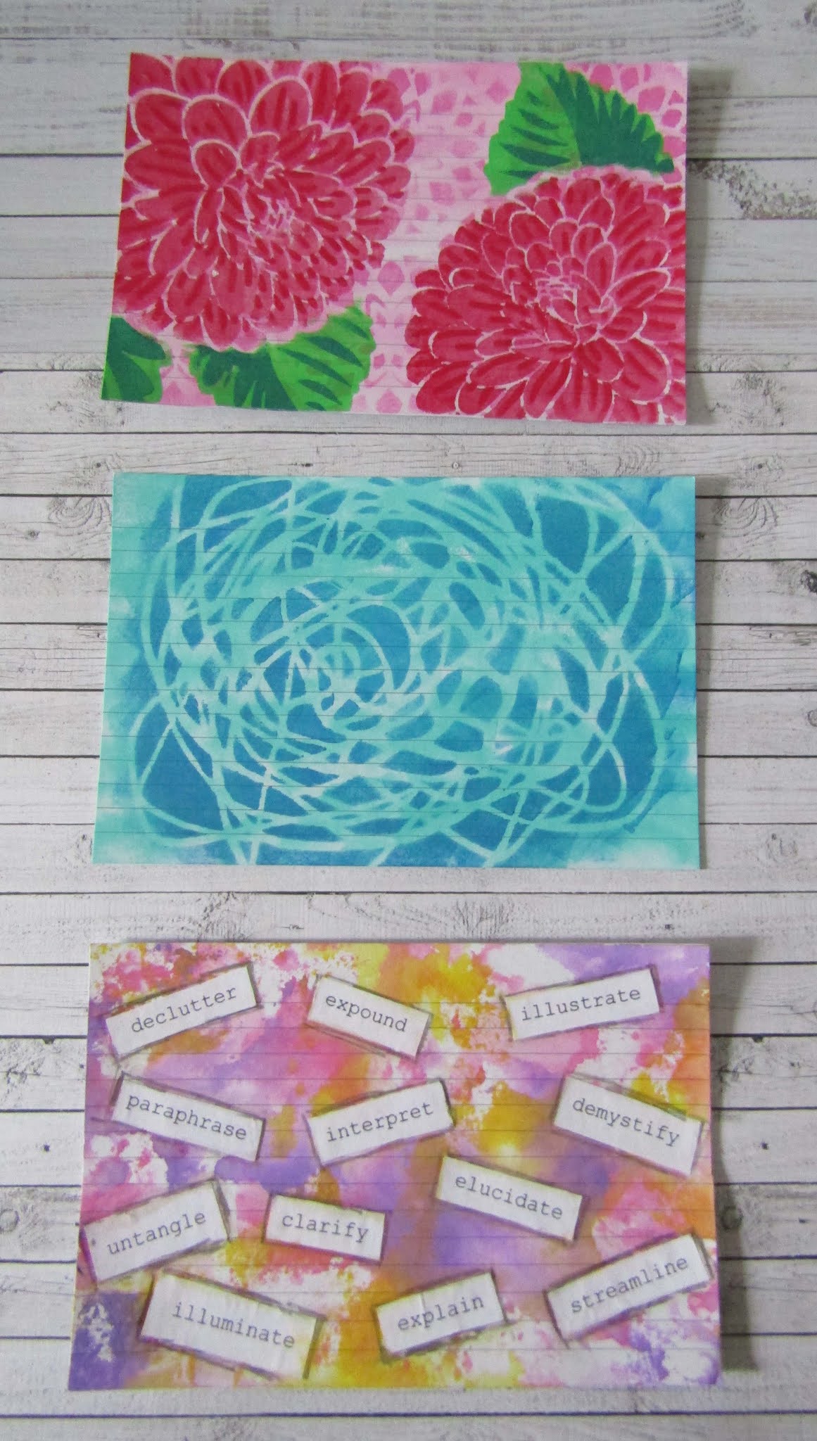 Feltabulous Index Card A Day (ICAD) Week Seven