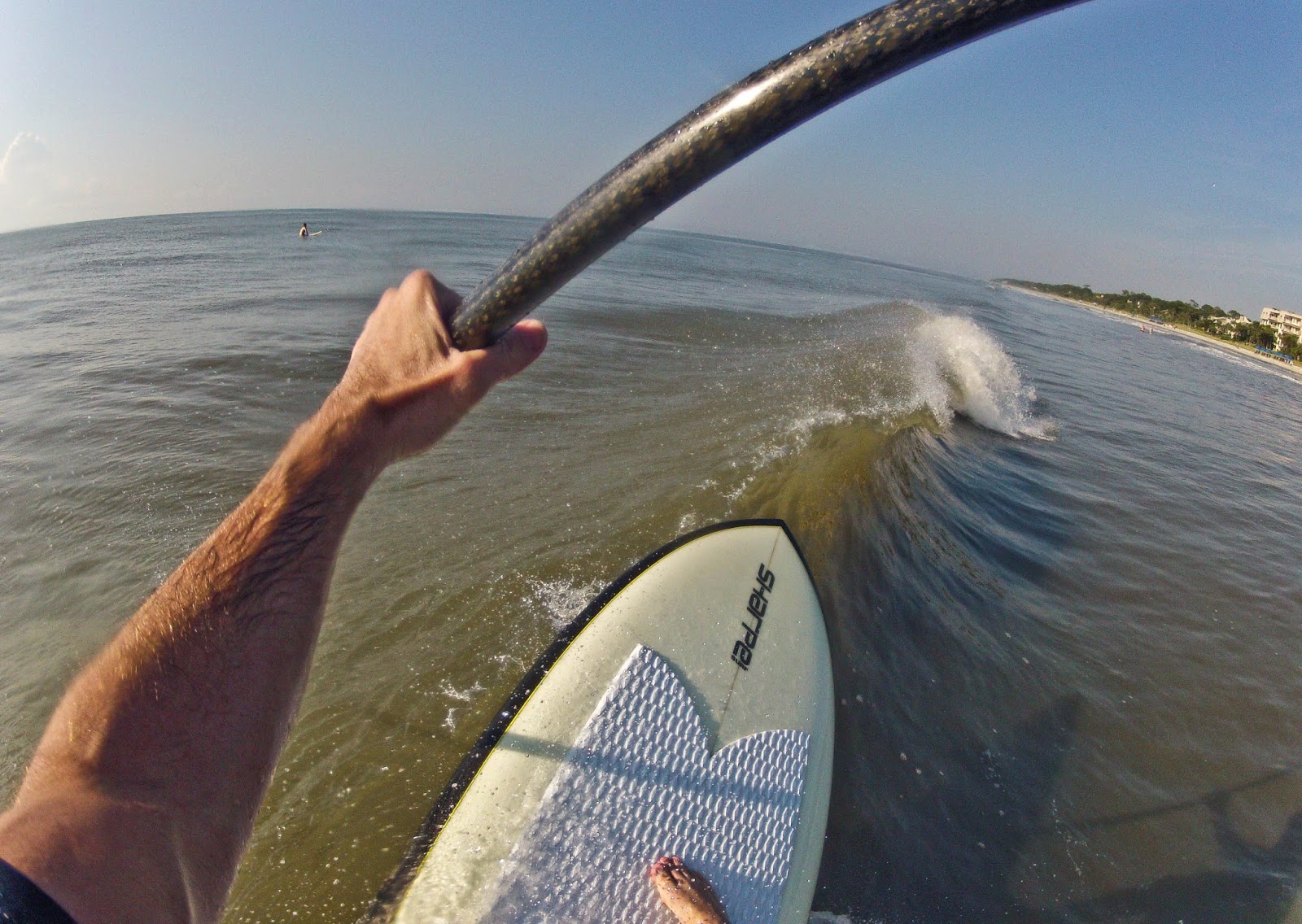 Atlantic Paddle Surfing Hilton Head's Glassy surf this morning.