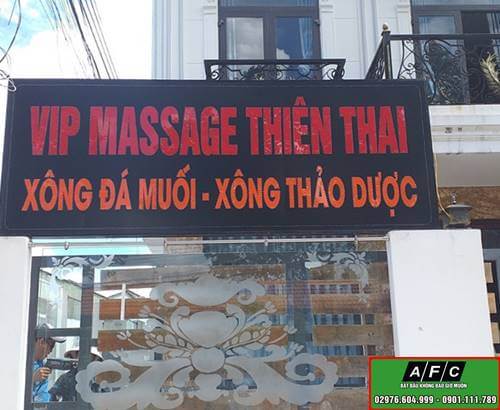 Thiết kế thi công biển led Massage Thiên Thai Phú Quốc