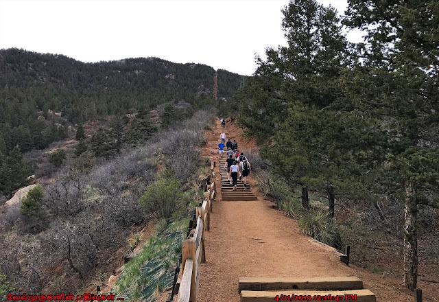 Colorado Manitou Incline Hike Steps