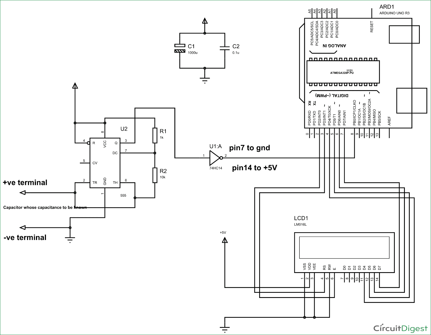 Capacitance Meter using Arduino - Internet of Things