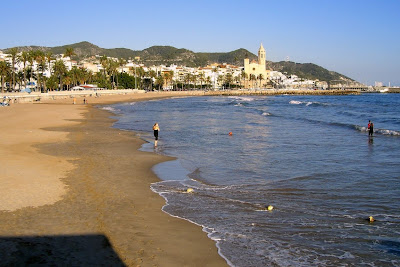 Sitges beach near Barcelona