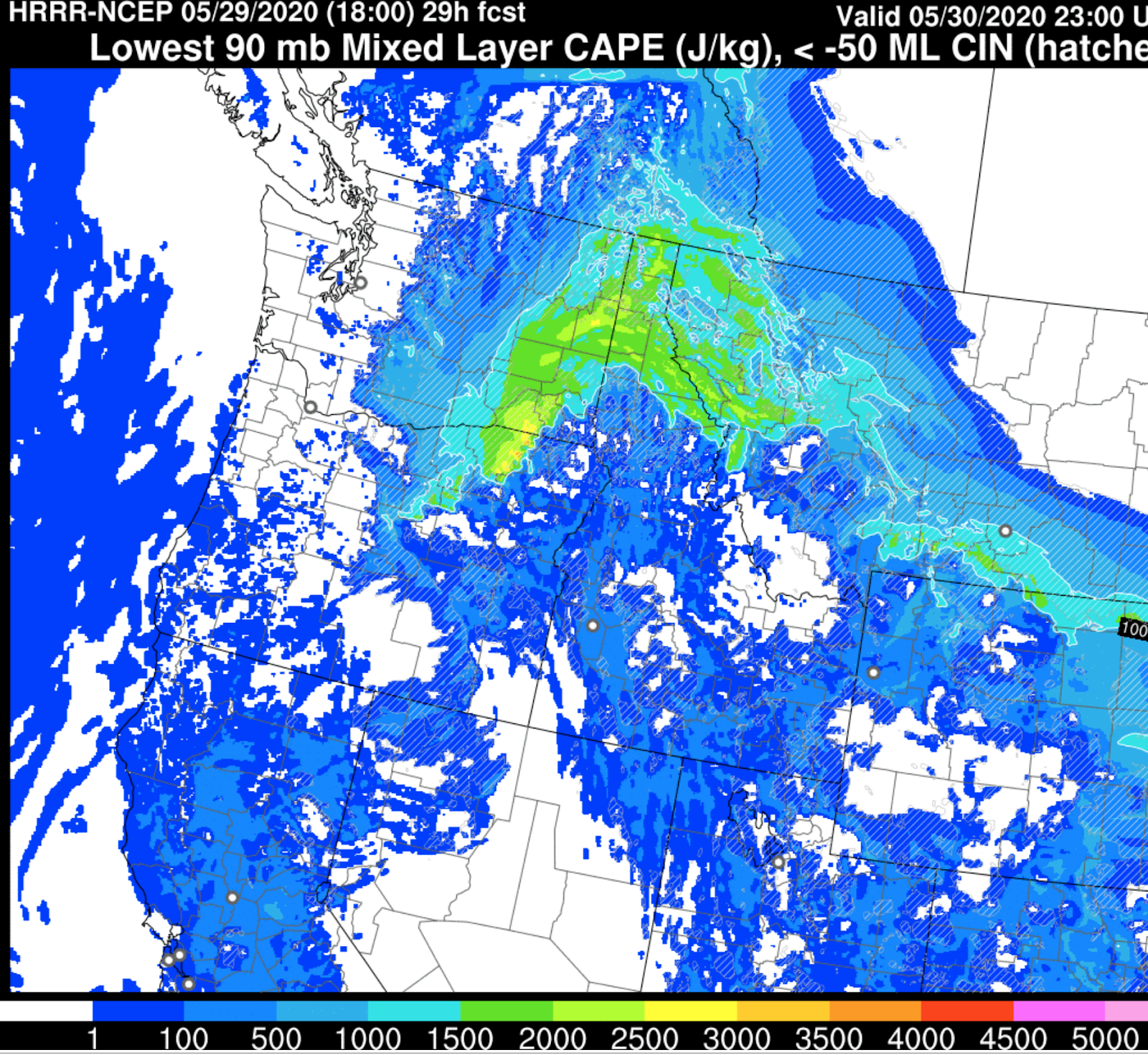 Cliff Mass Weather Blog Severe Thunderstorm Potential for Washington State