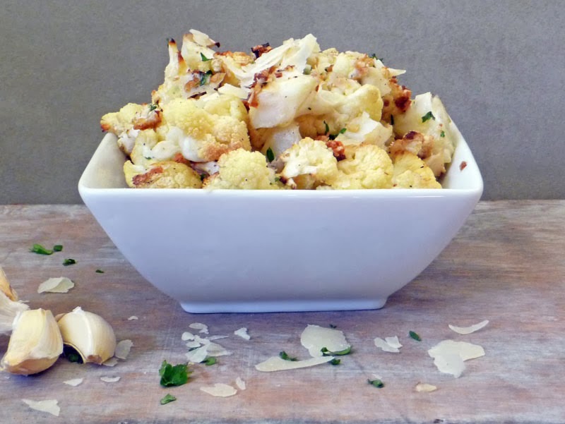 Roasted Parmesan Garlic Cauliflower Life Tastes Good