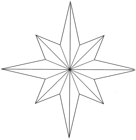 Ver e Fazer Atividades Pedagógicas 30 Modelos de Rosa dos Ventos para Colorir, imprimir e usar