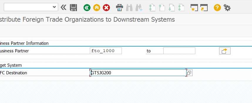 Transport Foreign Trade Organizations to Downstream Systems in sap gts