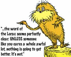 Charlotte's Library: Help the Lorax speak for the trees
