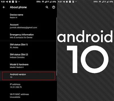 Versi android dan easter egg yang tersembunyi