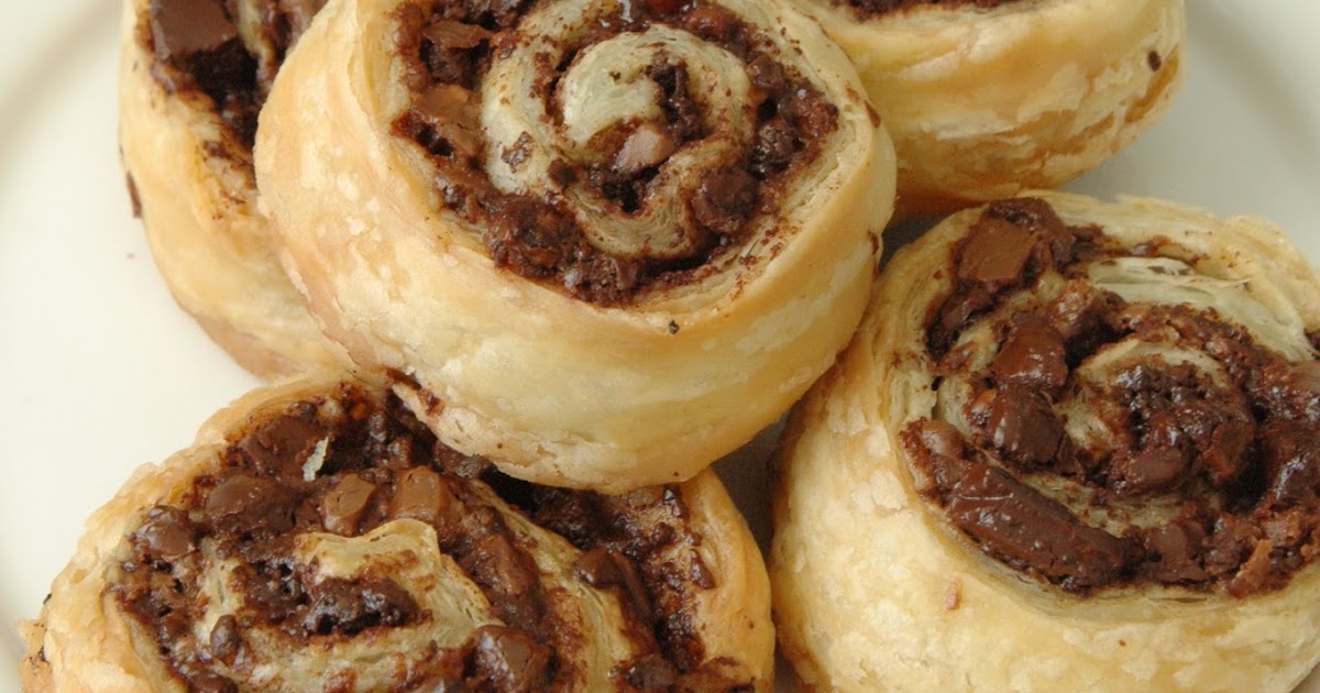Simply Suzanne's AT HOME: chocolate & puff pastry pinwheels