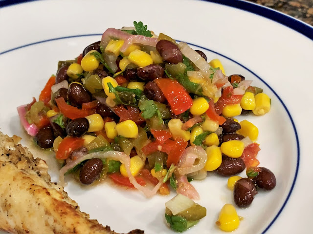 Black Beans, Salsa, side dish, salad