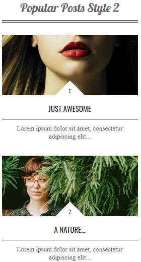 Popular Posts Widgets For Blogger