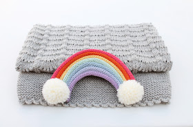 baby blanket; drops design