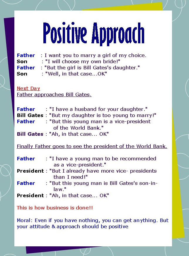 Positive Approach ~ Infotainment, Jobs, Tourism, Telugu Stories
