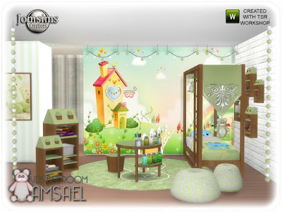  Детская комната — наборы мебели и декора для Sims 4 со ссылками для скачивания