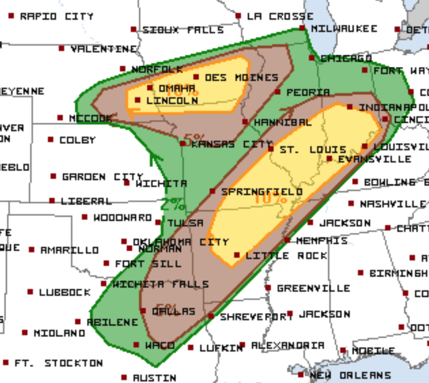 MSE Creative Consulting Blog: Update on Today's Tornado Risk