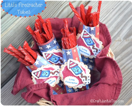 {Little Firecracker} Tubes - Recycle Project! ~ {Country Charm} by Tracy