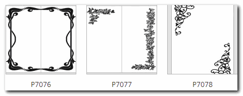 изображение рамок и уголков на зеркале