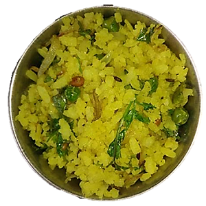 Onion Kanda Green Peas Poha quick recipe of Maharashtra for Breakfast||