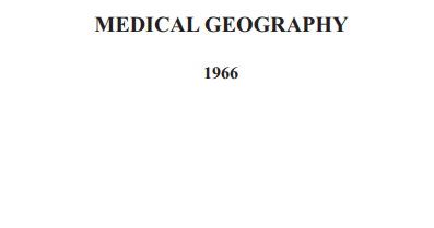 phd medical geography