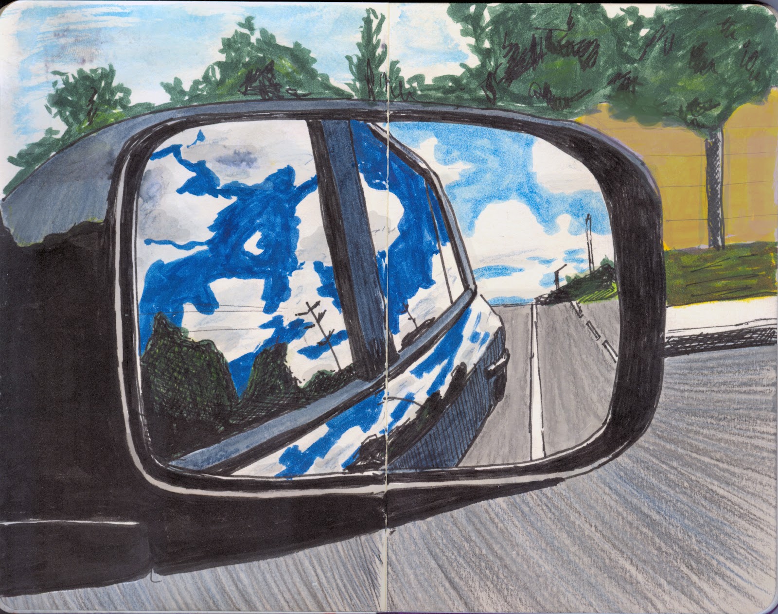 Ana's Strictly Sketchbook SideView Mirror