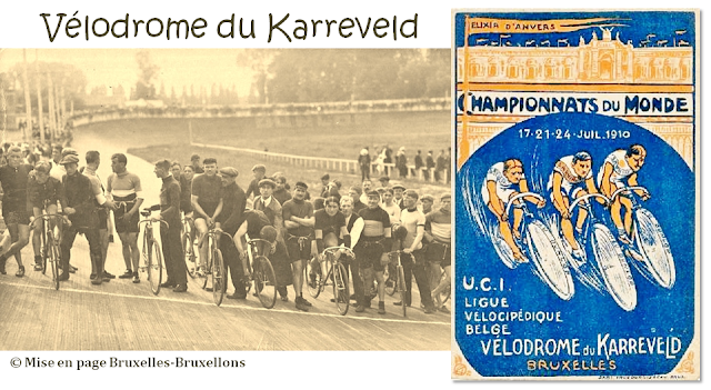 Château du Karreveld - Vélodrome du Karreveld avec une piste en bois inauguré en mai 1908 - Bruxelles-Bruxellons