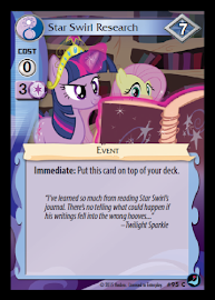 My Little Pony Star Swirl Research High Magic CCG Card