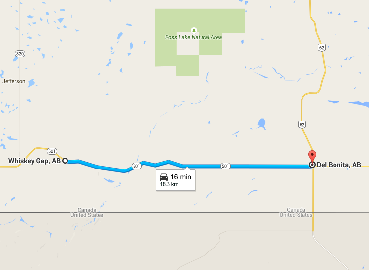 The view from here From Whiskey Gap to Del Bonita, AB