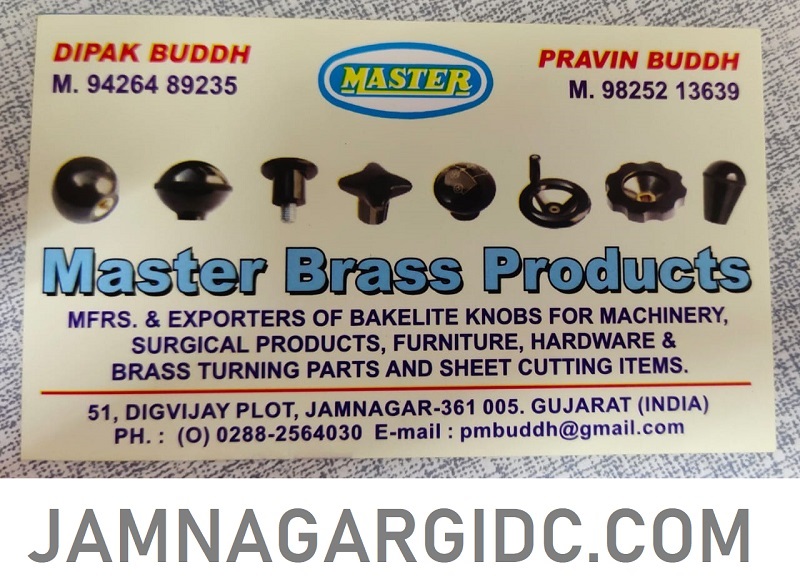 JAMNAGAR GIDC JAMNAGAR MASTER BRASS PRODUCTS 9825213639