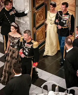 gala dinner for Queen Margrethe of Denmark Golden Jubilee