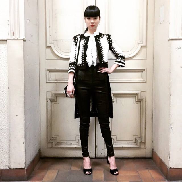 秋元梢 @akimoto_kozue during fashion week 