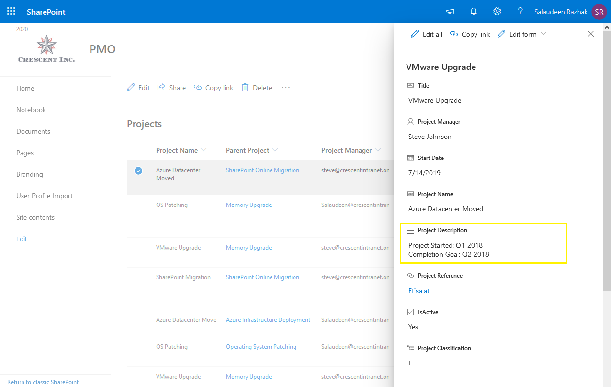 SharePoint Online Update Multiple Lines Of Text Field Value using