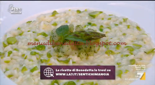 Risotto primavera con tartare di scorfano ricetta Benedetta Parodi