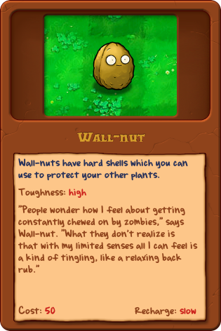walnut from plants vs zombies