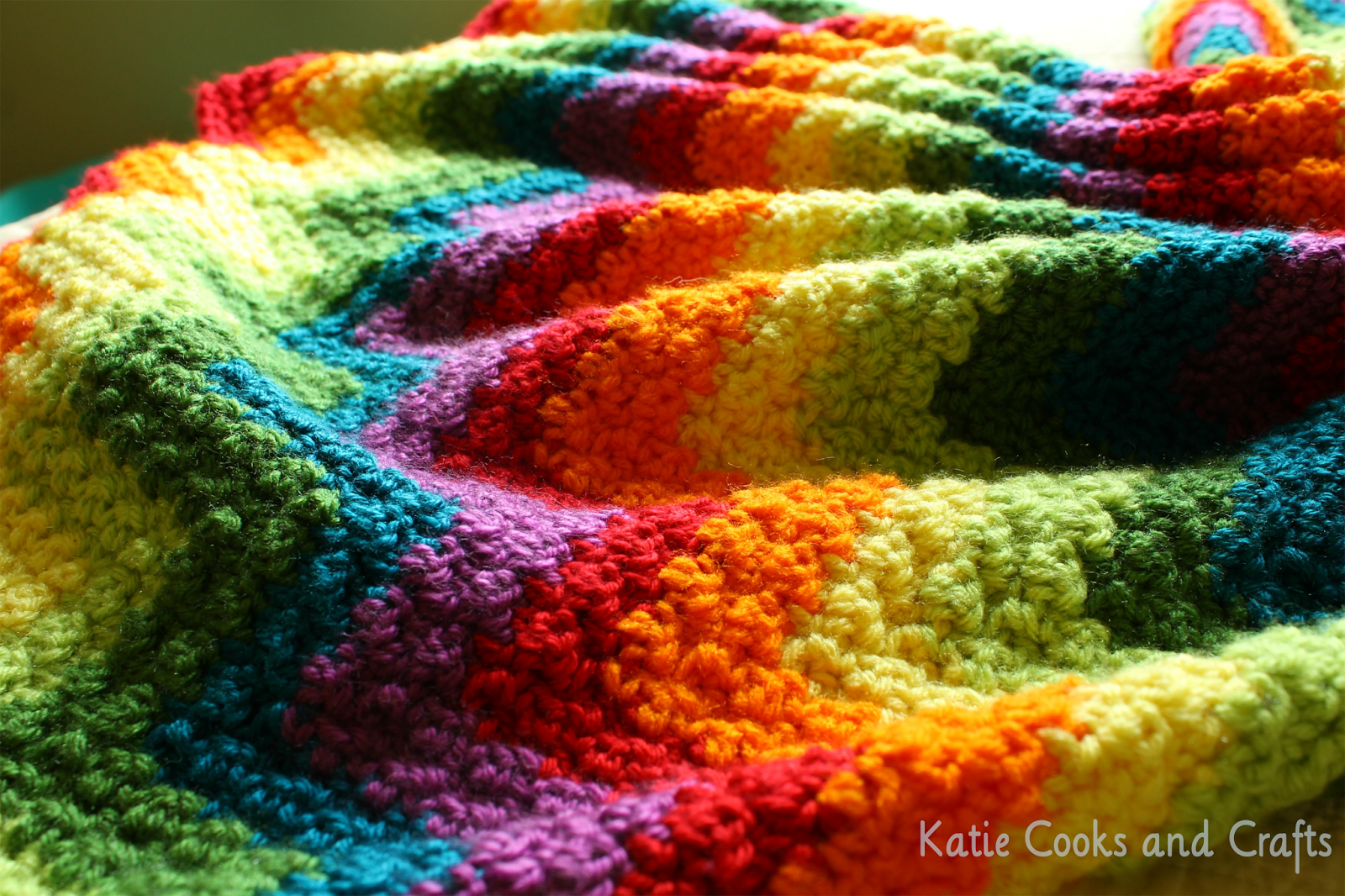 Katie Cooks and Crafts: Rumpled Ripple Rainbow Crochet ...