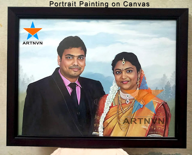 Top Best Professional Oil Canvas Portrait Photo Painting Artist in Hyderabad Telangana INDIA