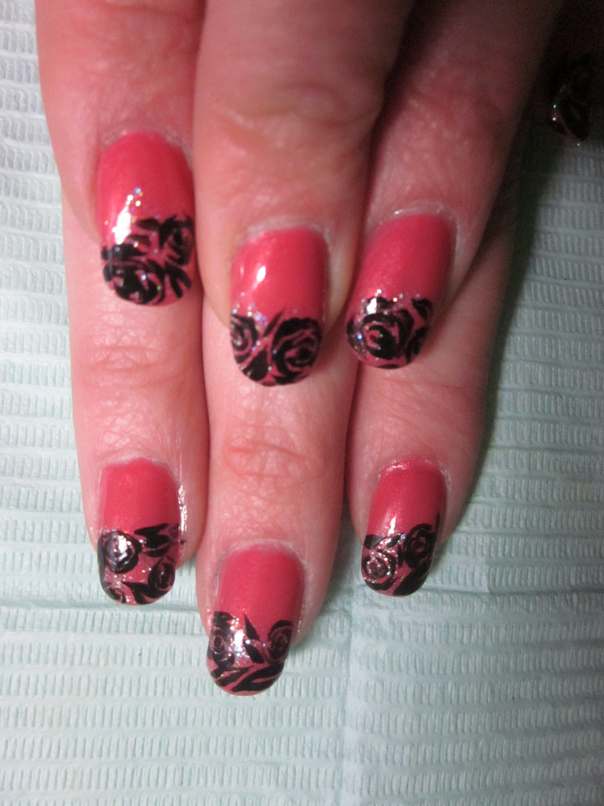 Pink Lady nail art Longs, courts...