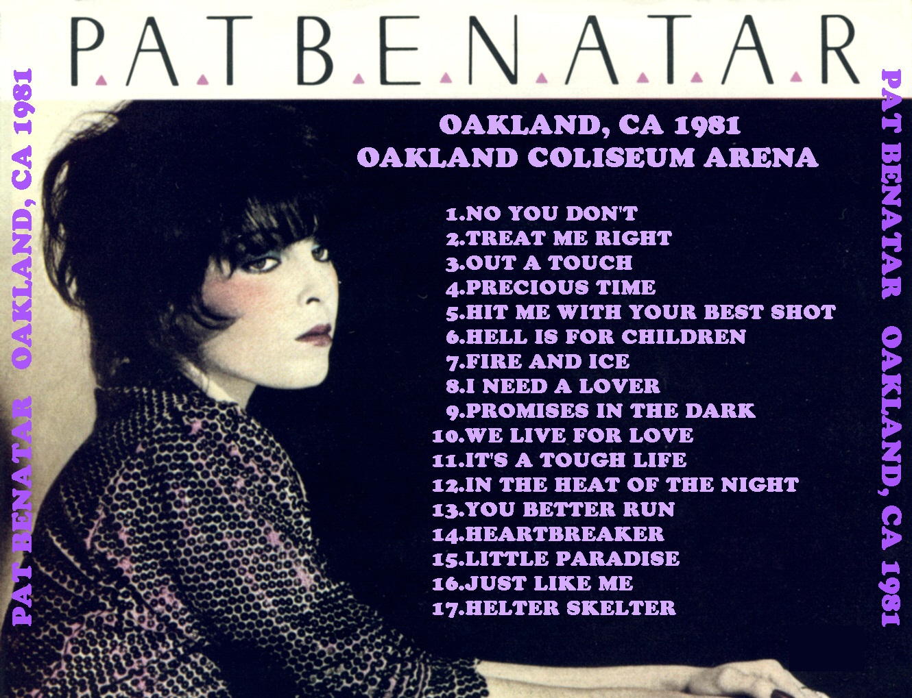 Pat Benatar-Precious Time Tour Oakland Civic Auditorium, Oakland, CA, USA 2...
