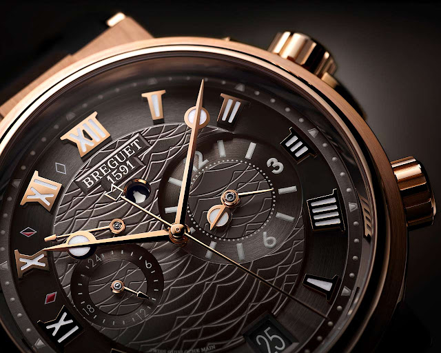 Breguet Marine Alarm Musicale 5547 in rose gold and slate grey dial