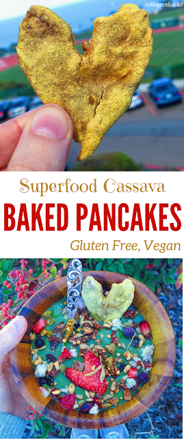 Superfood Cassava Baked Pancakes (Gluten Free, Vegan)