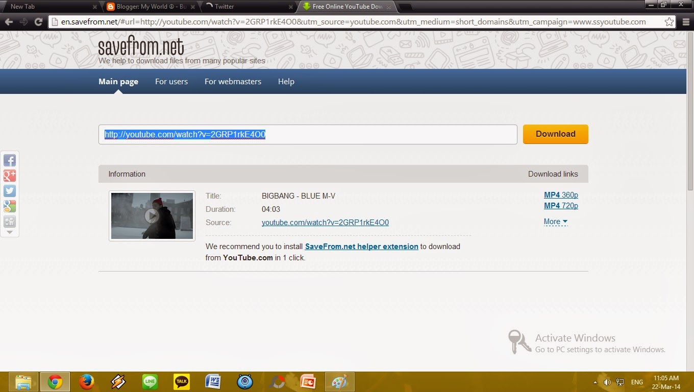 Cara Download Video dari Youtube Online (Menggunakan SaveFrom)
